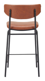 ZUO Charon Counter Stool (Set of 2) Vintage Brown
