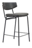 ZUO Charon Counter Stool (Set of 2) Vintage Black