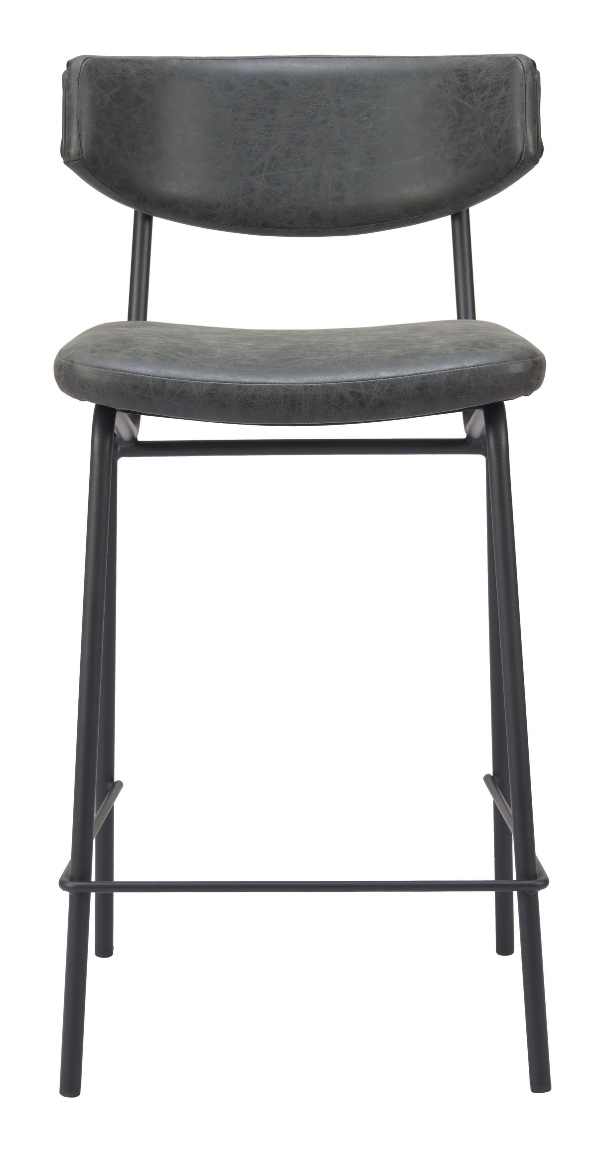 ZUO Charon Counter Stool (Set of 2) Vintage Black