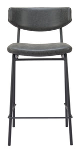 ZUO Charon Counter Stool (Set of 2) Vintage Black