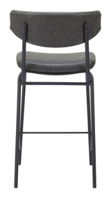 ZUO Charon Counter Stool (Set of 2) Vintage Black