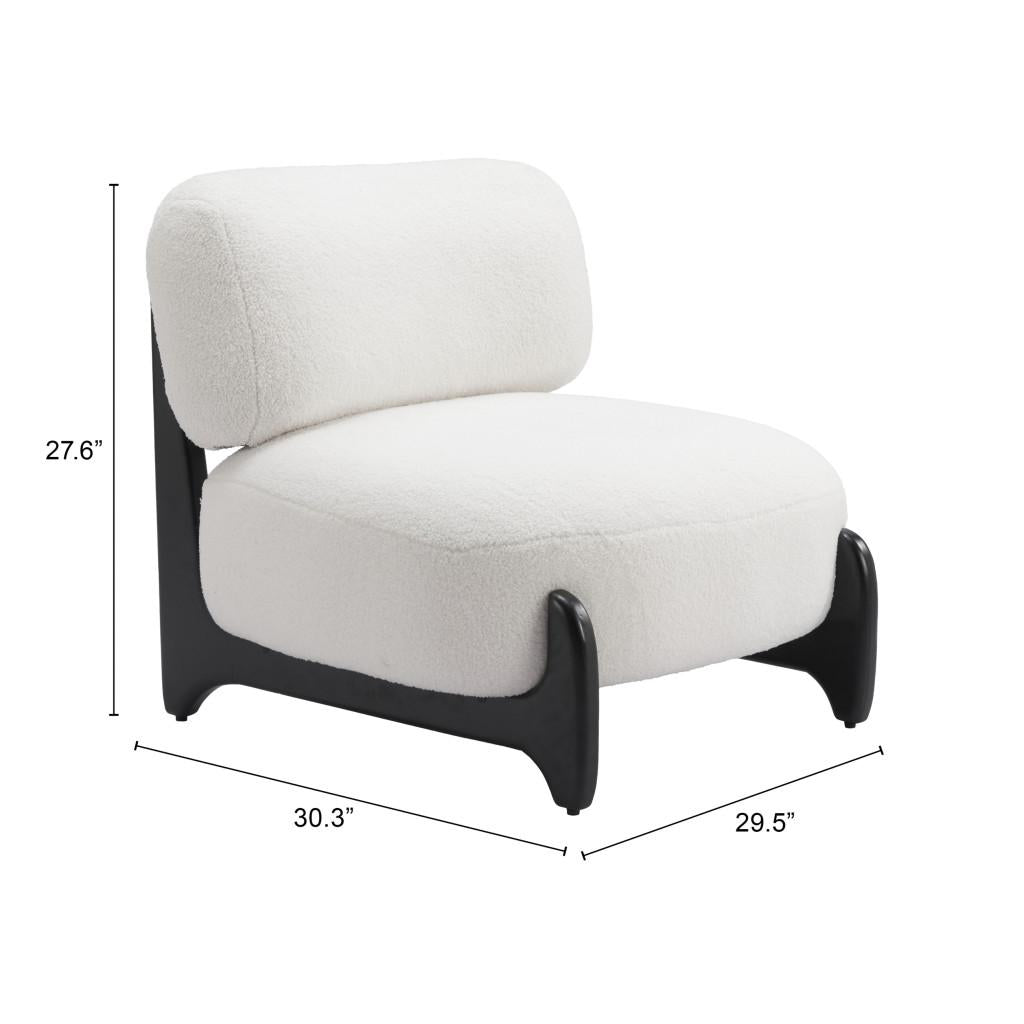 ZUO Bombo Accent Chair White