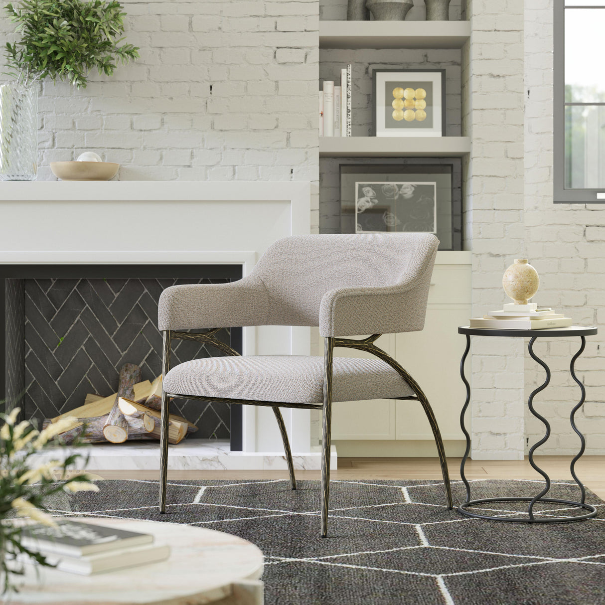 ZUO Vesterboro Accent Chair Gray