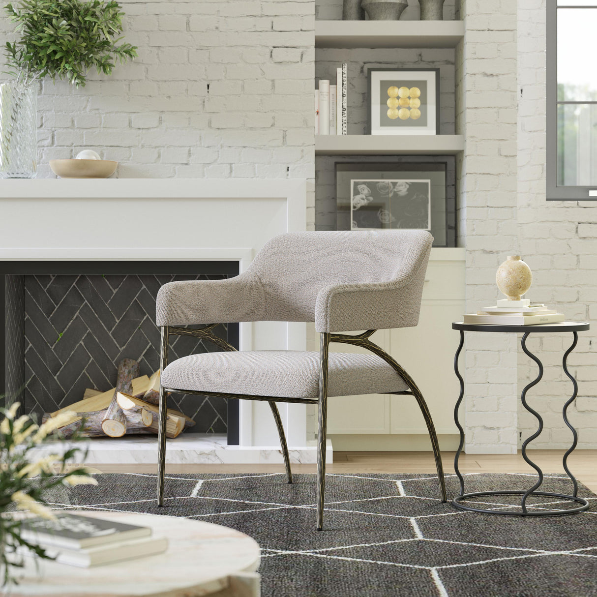 ZUO Vesterboro Accent Chair Gray