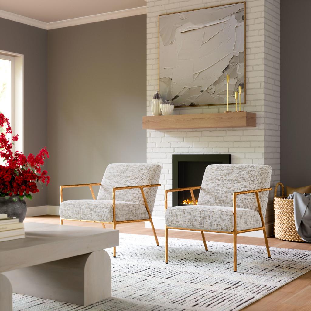 ZUO Norrebro Accent Chair Beige Frost