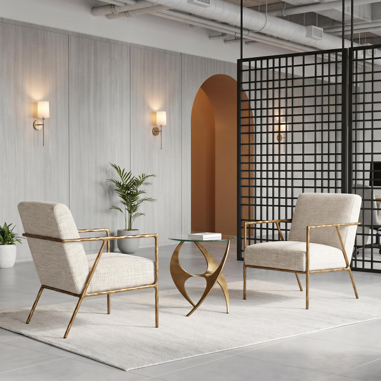 ZUO Norrebro Accent Chair Beige Frost