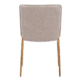 ZUO Nordvest Dining Chair Beige & Gold