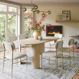 ZUO Sydhavnen Dining Chair Cream & Gold