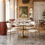 ZUO Sydhavnen Dining Chair Cream & Gold