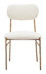 ZUO Sydhavnen Dining Chair Cream & Gold