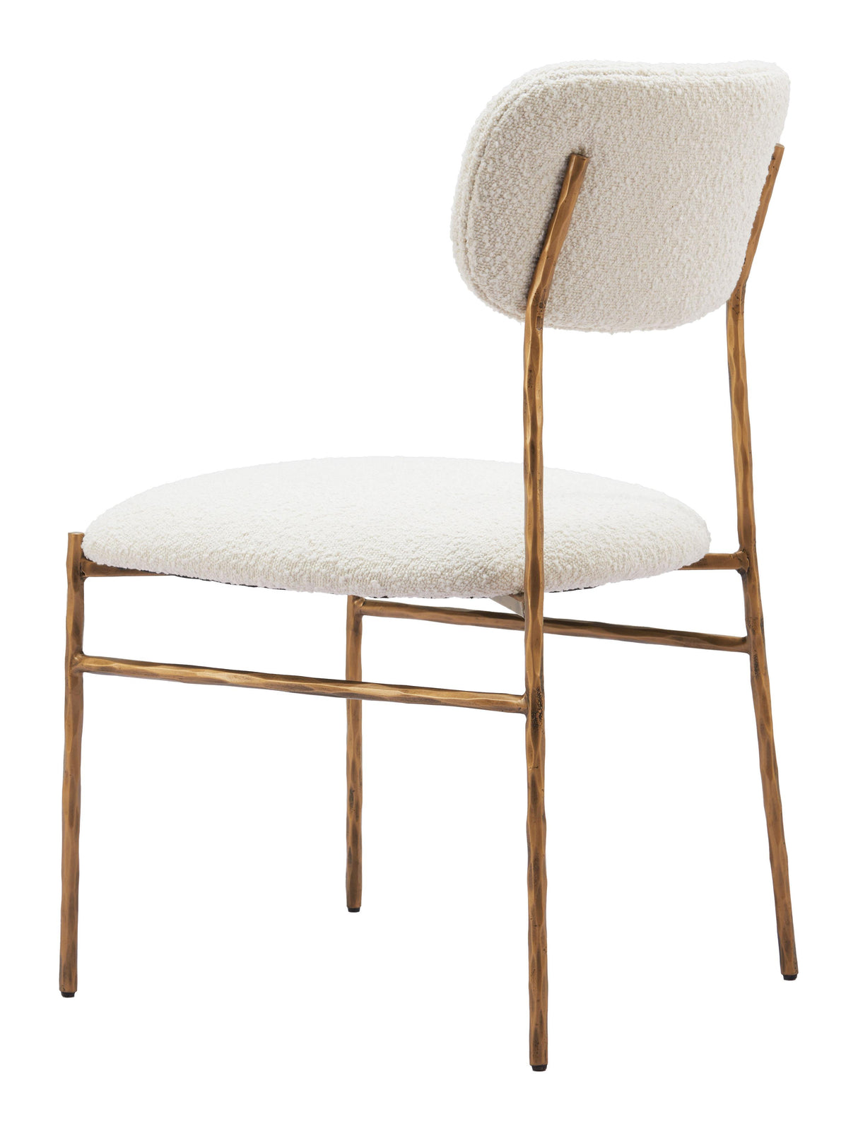 ZUO Sydhavnen Dining Chair Cream & Gold