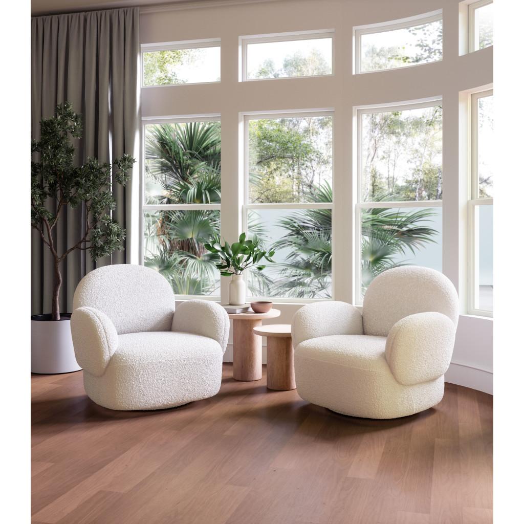 ZUO Pilka Swivel Chair White