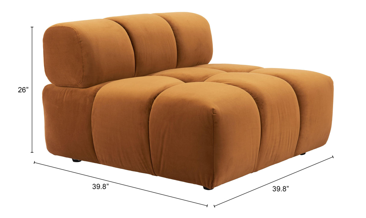 ZUO Rist Middle Chair Brown