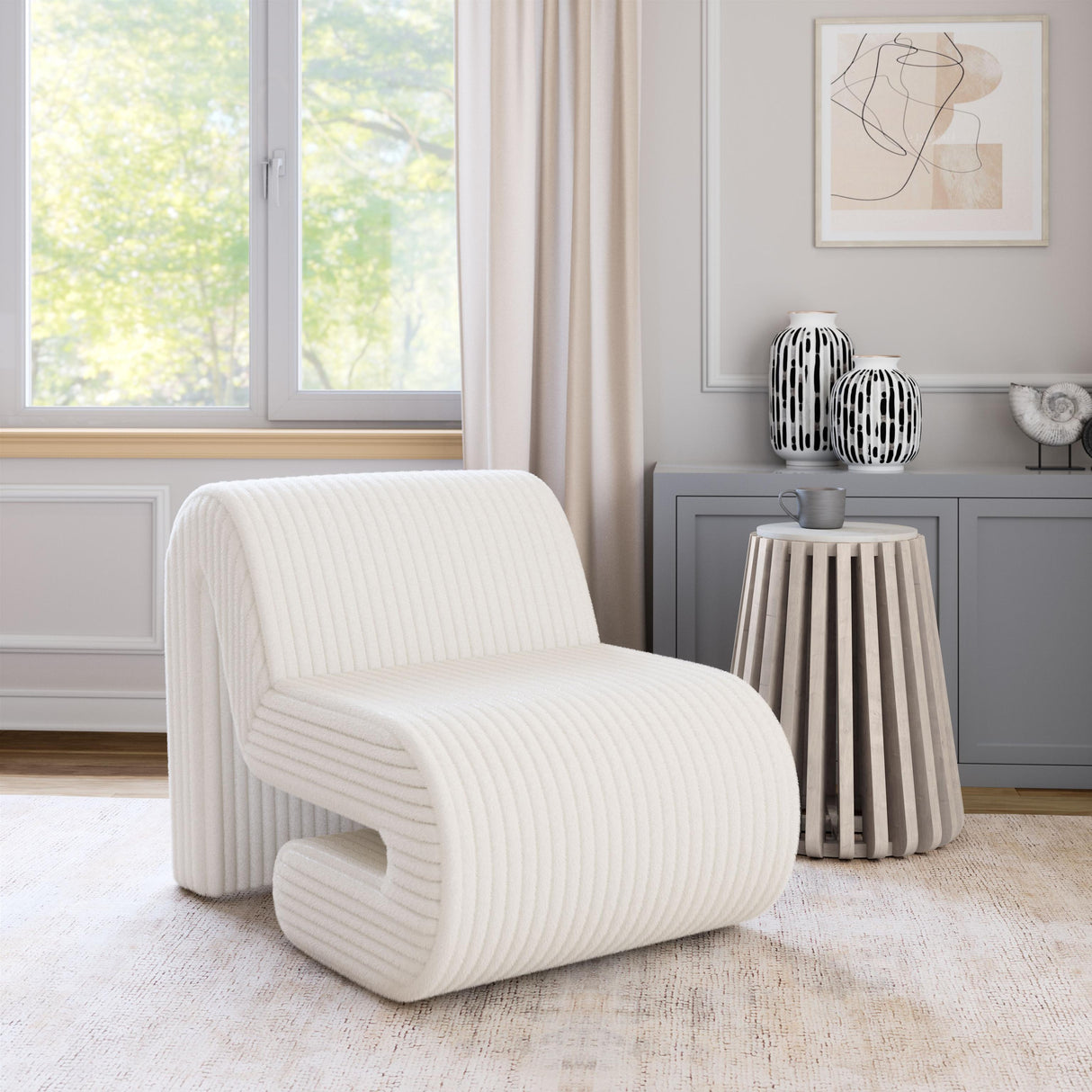 ZUO Opam Accent Chair White
