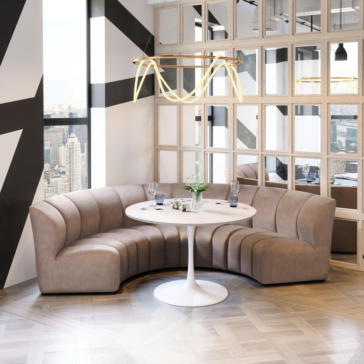 ZUO Garbi Modular Sectional Beige