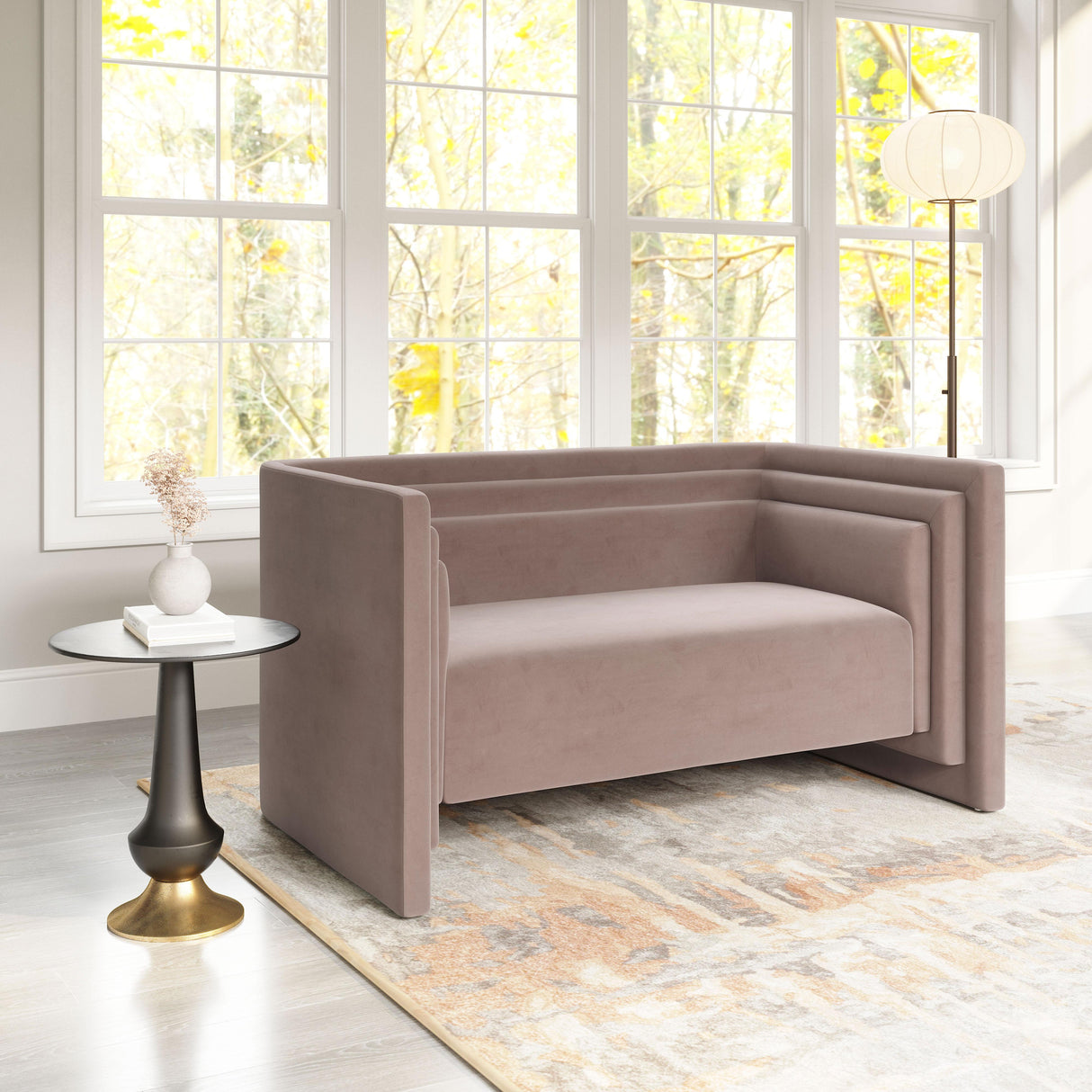 ZUO Trippel Loveseat Taupe