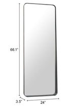 ZUO Riga Mirror Black
