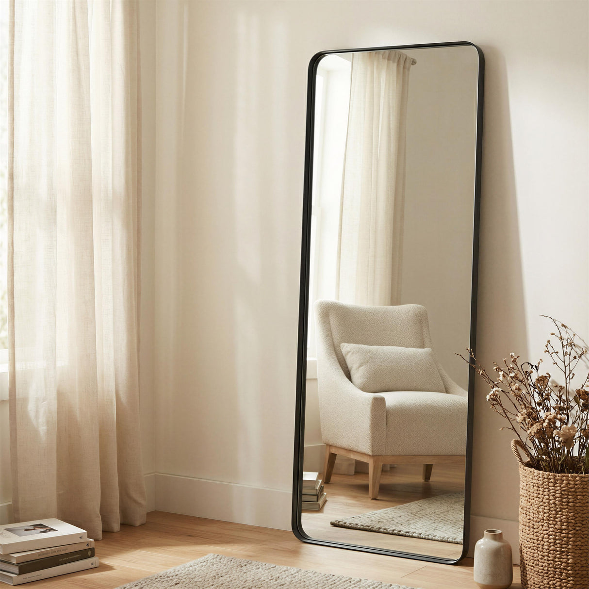 ZUO Riga Mirror Black