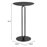 ZUO Derry Bar Table Black