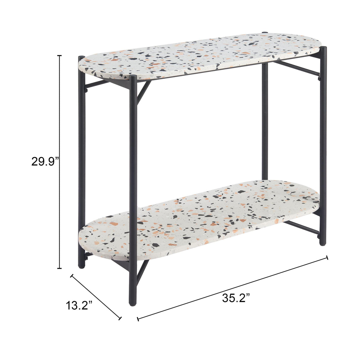 ZUO Tuxedo Console Table Multicolor