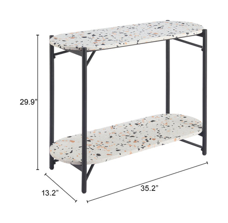 ZUO Tuxedo Console Table Multicolor