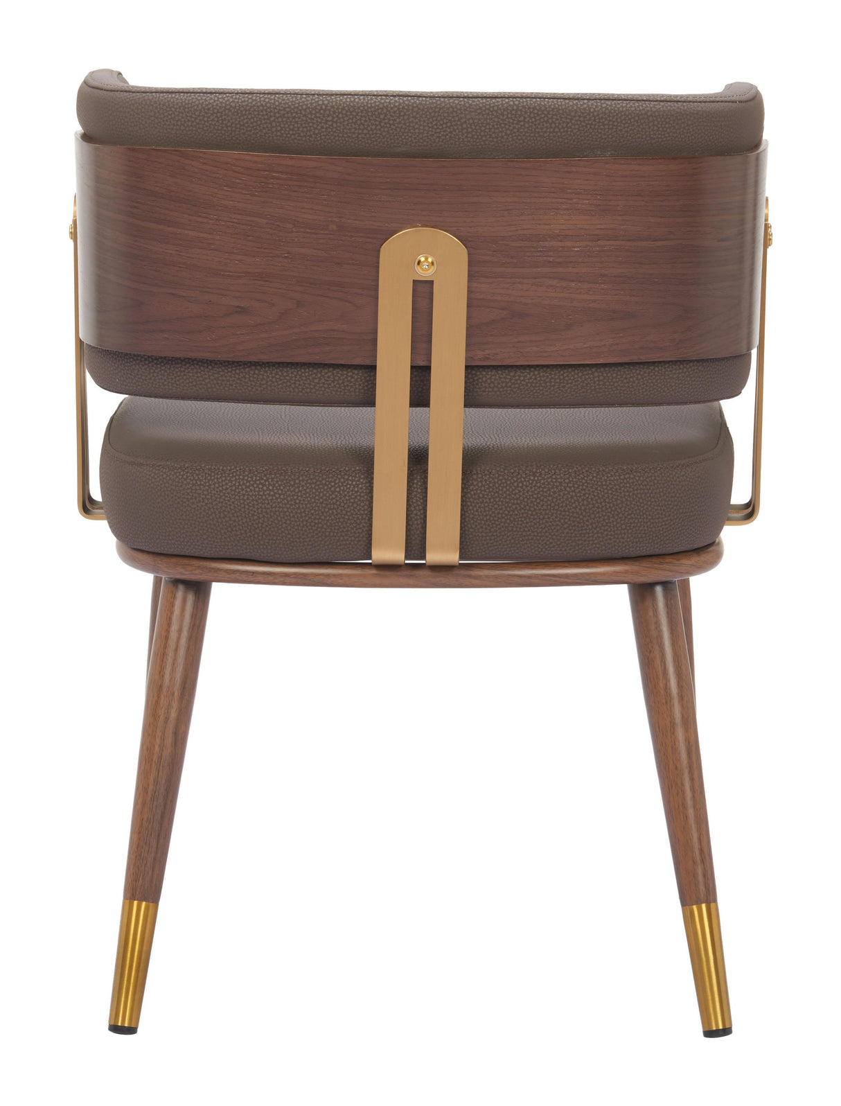 ZUO Brew Dining Chair Brown & Walnut