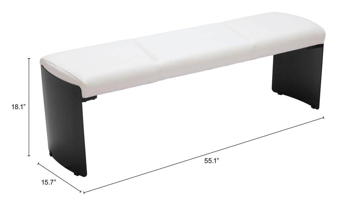ZUO Mur Bench White
