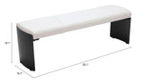 ZUO Mur Bench White