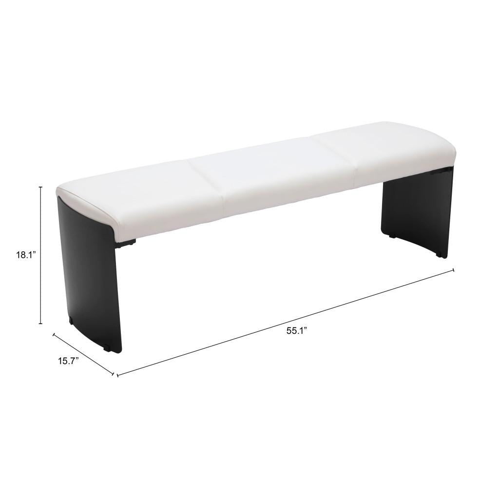 ZUO Mur Bench White