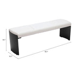 ZUO Mur Bench White
