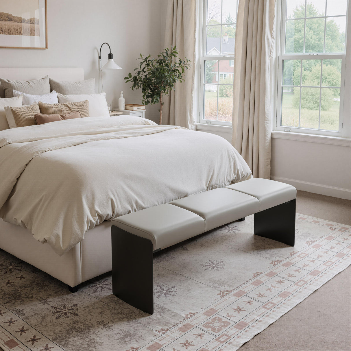 ZUO Mur Bench Gray