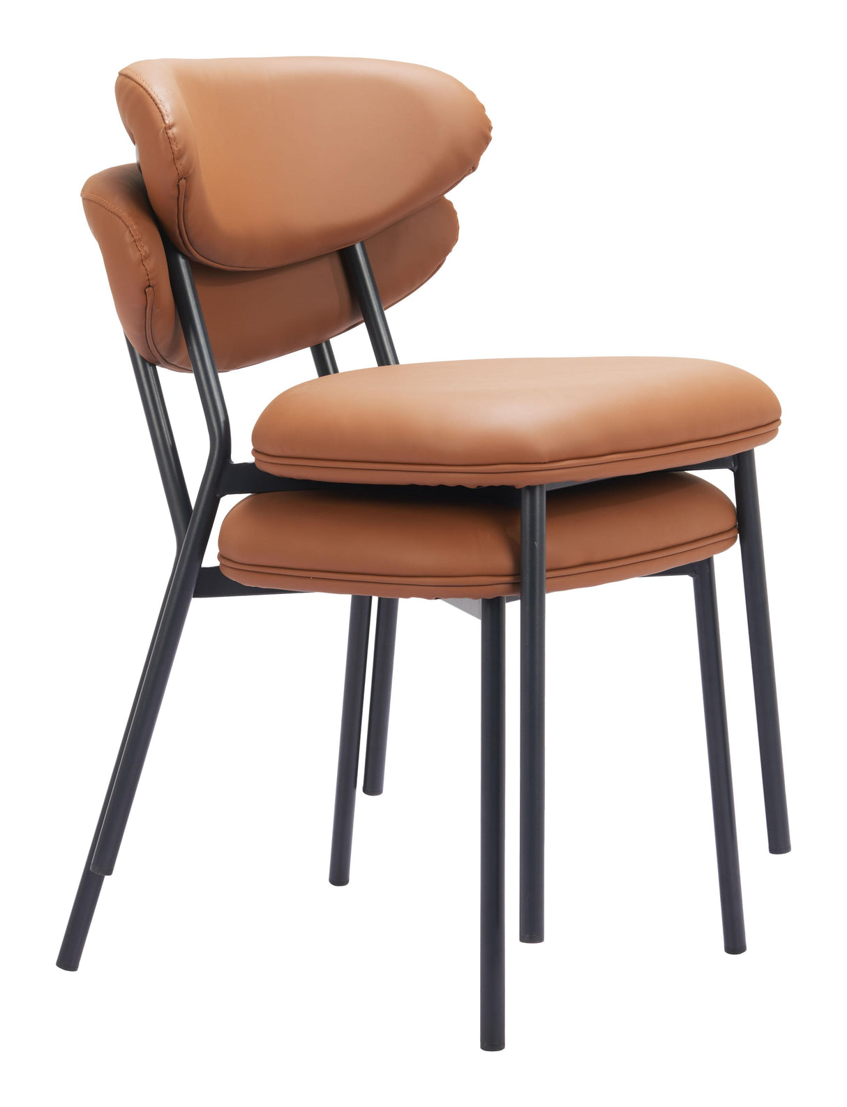 ZUO Rorun Dining Chair (Set of 4) Brown