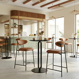 ZUO Rorun Counter Stool (Set of 2) Brown