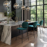 ZUO Plat Counter Stool (Set of 2) Green