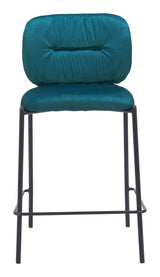ZUO Plat Counter Stool (Set of 2) Green