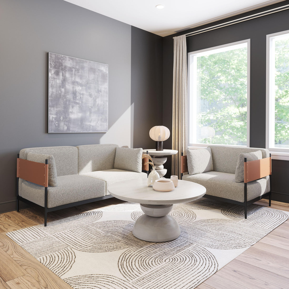 ZUO Stirbe Armchair Gray
