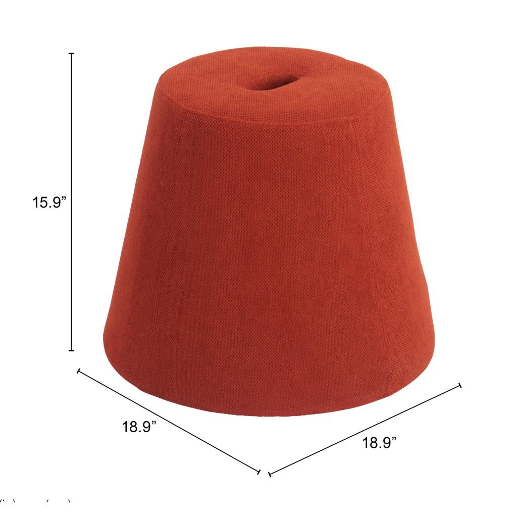 ZUO Upela Ottoman Red
