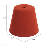 ZUO Upela Ottoman Red