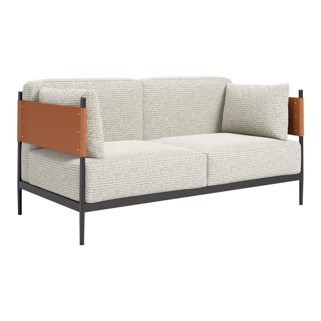 ZUO Stirbe Loveseat Gray