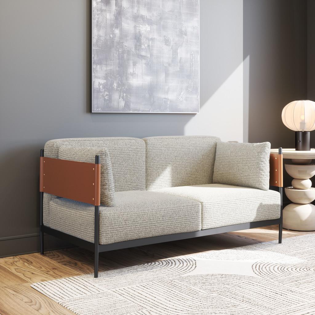 ZUO Stirbe Loveseat Gray