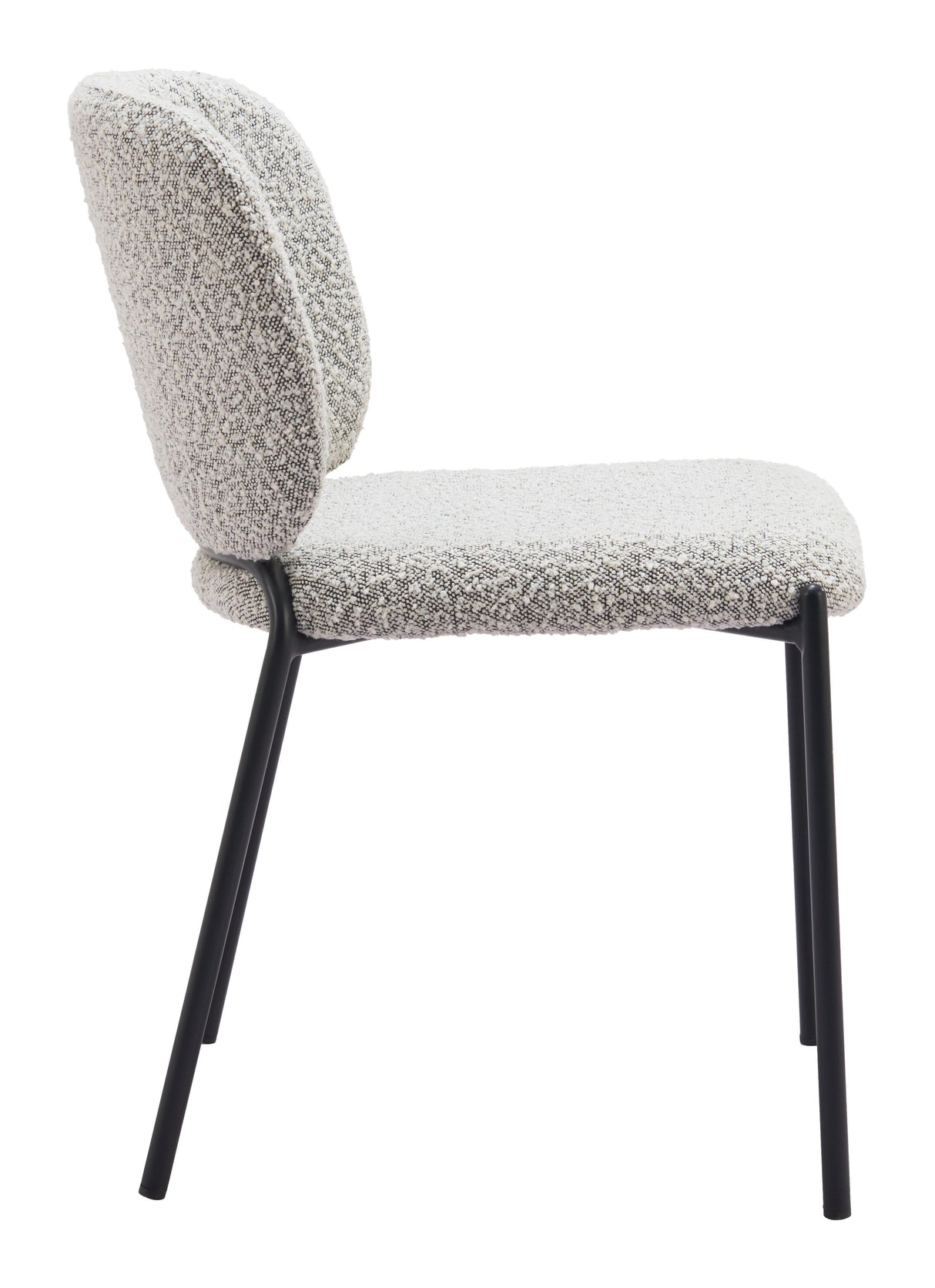 ZUO Plat Dining Chair (Set of 2) Gray