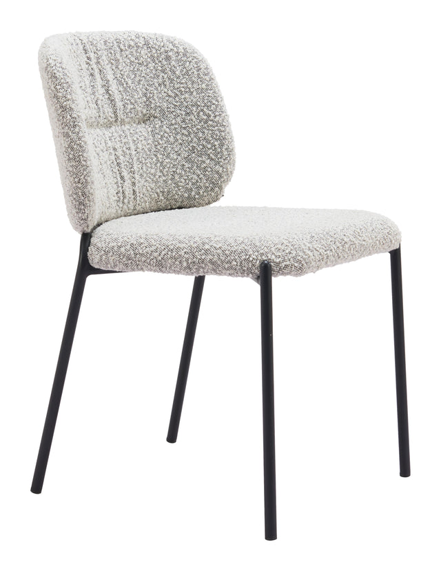 ZUO Plat Dining Chair (Set of 2) Gray