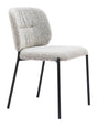 ZUO Plat Dining Chair (Set of 2) Gray