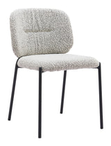 ZUO Plat Dining Chair (Set of 2) Gray