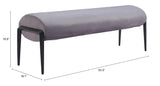 ZUO Glatt Bench Gray