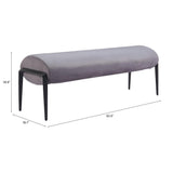 ZUO Glatt Bench Gray