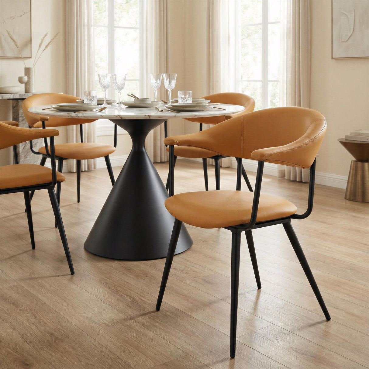 ZUO Sima Dining Chair Brown