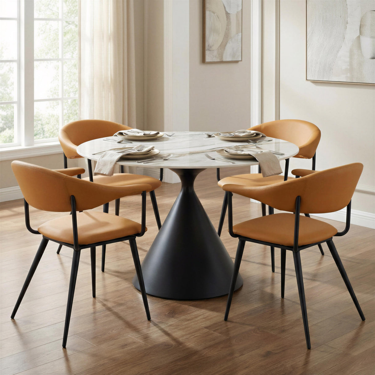 ZUO Sima Dining Chair Brown