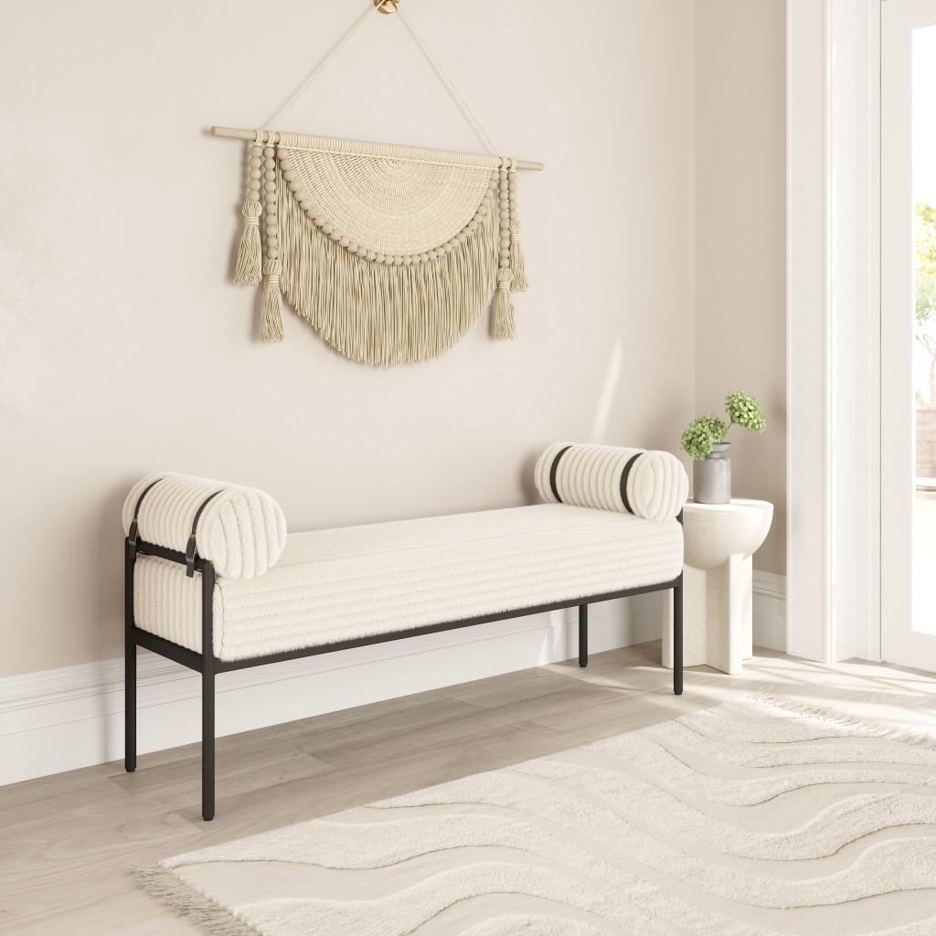 ZUO Barrow Bench Cream