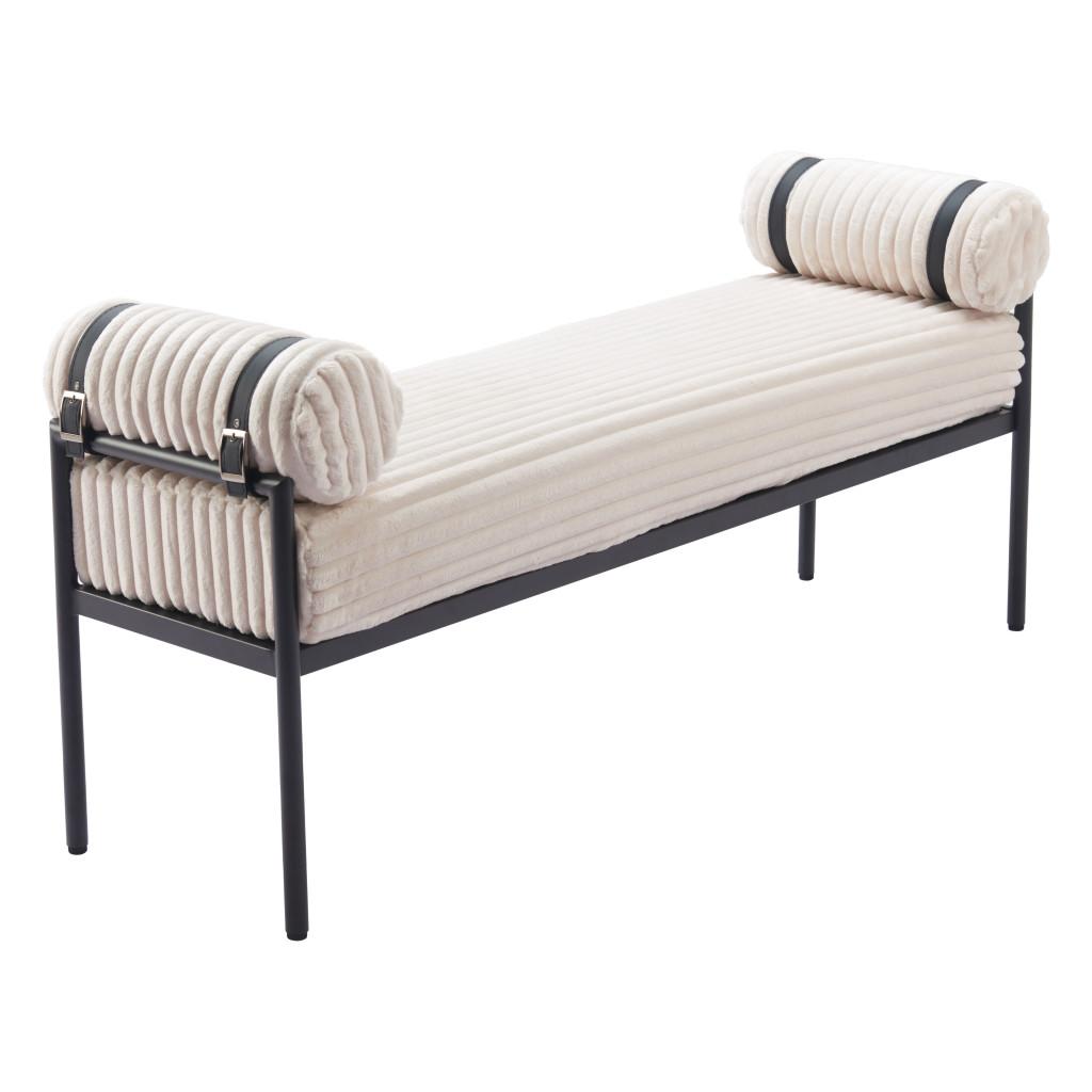 ZUO Barrow Bench Cream